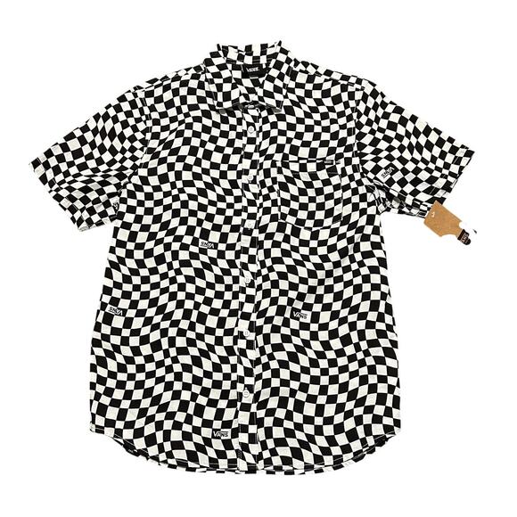 Vans Other - Vans Y2K Grunge Checkered Button Up Men's Shirt NWT Size S New